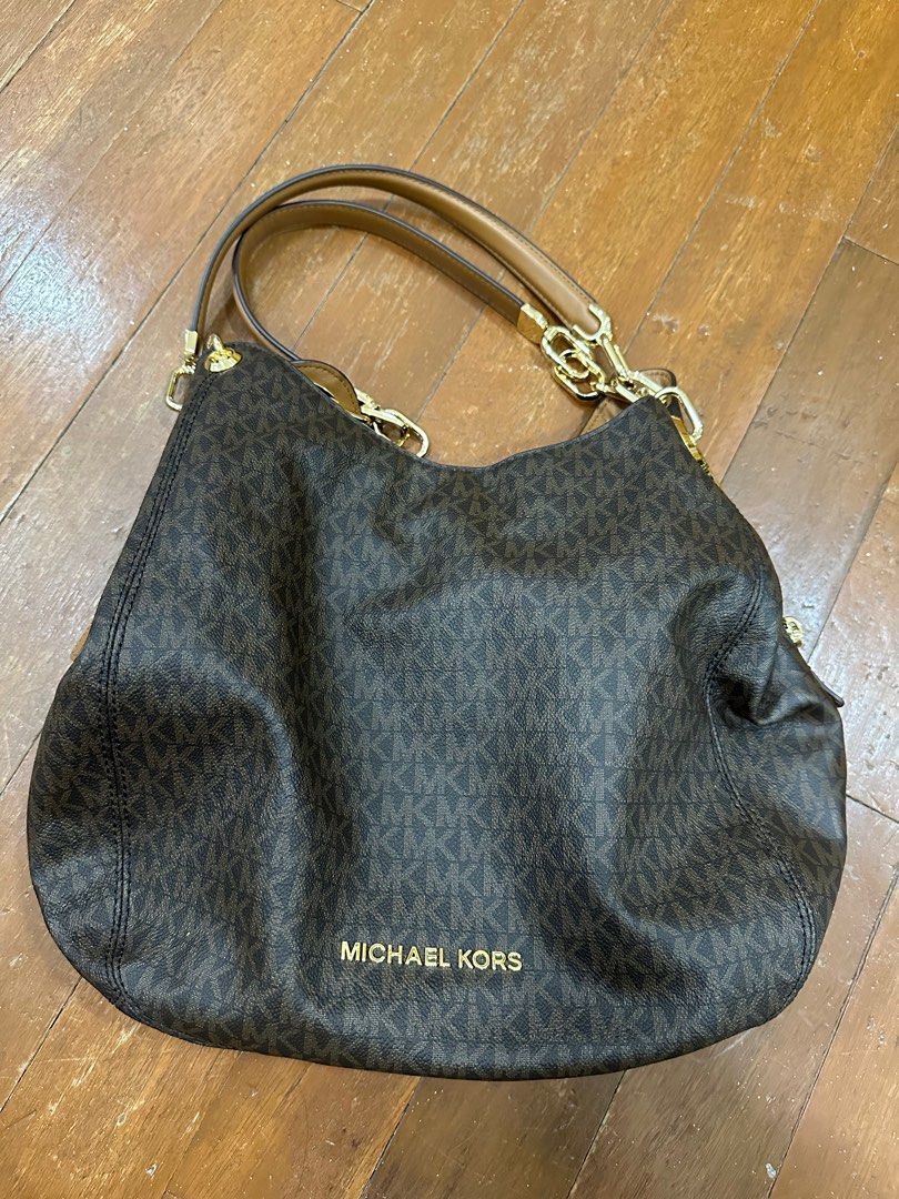Michael Kors LILLIE Large Chain Shoulder Tote Luxury Bags