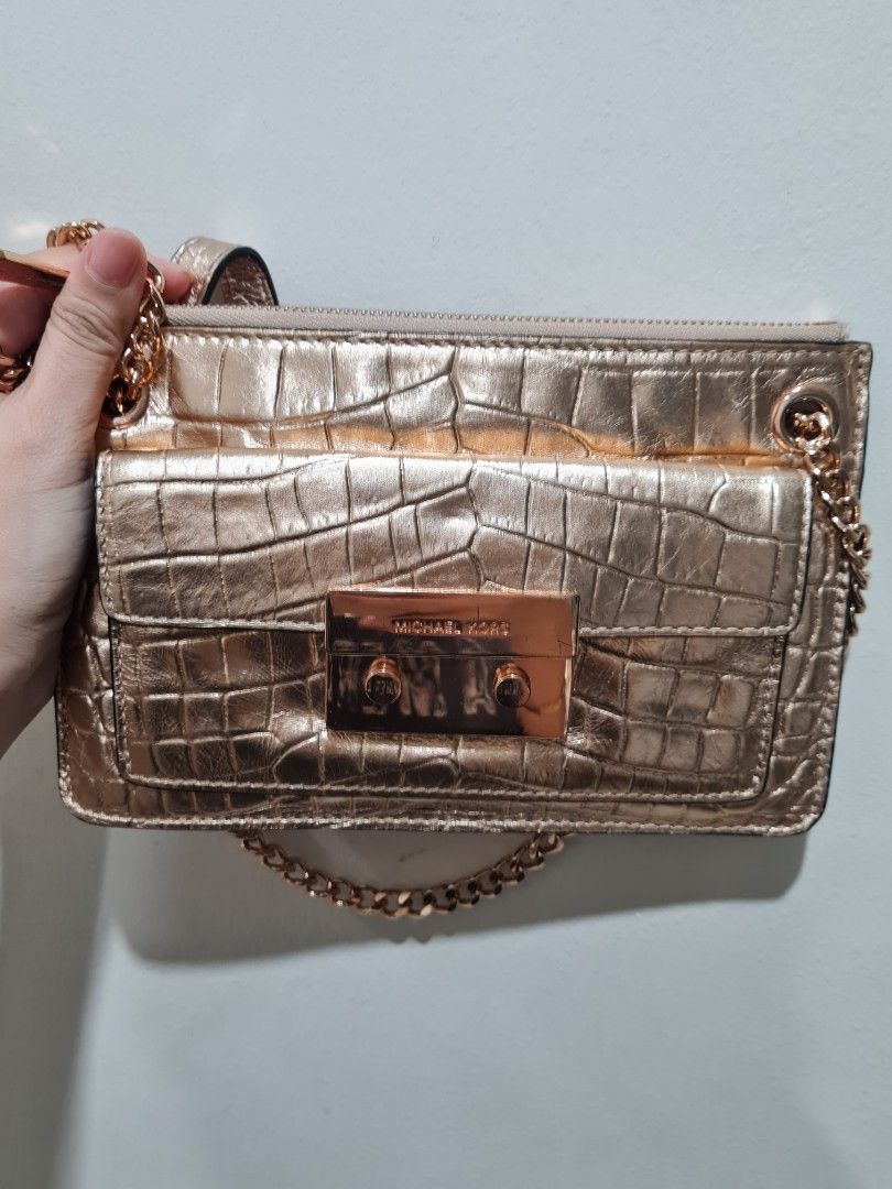 MICHAEL Michael Kors JET SET MEDIUM CHAIN POUCHETTE - Handbag - soft pink/light  pink - Zalando.co.uk