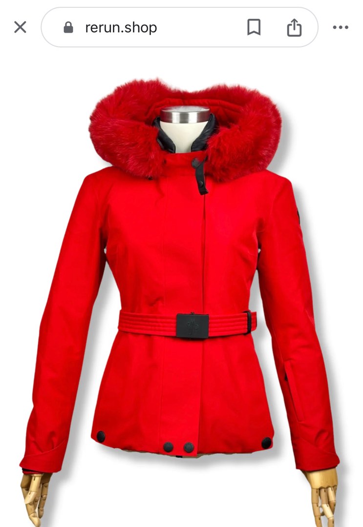 Moncler red ski jacket deals