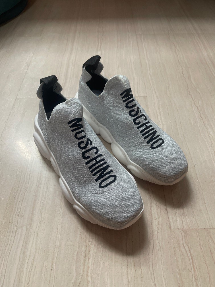 Moschino shop silver shoes