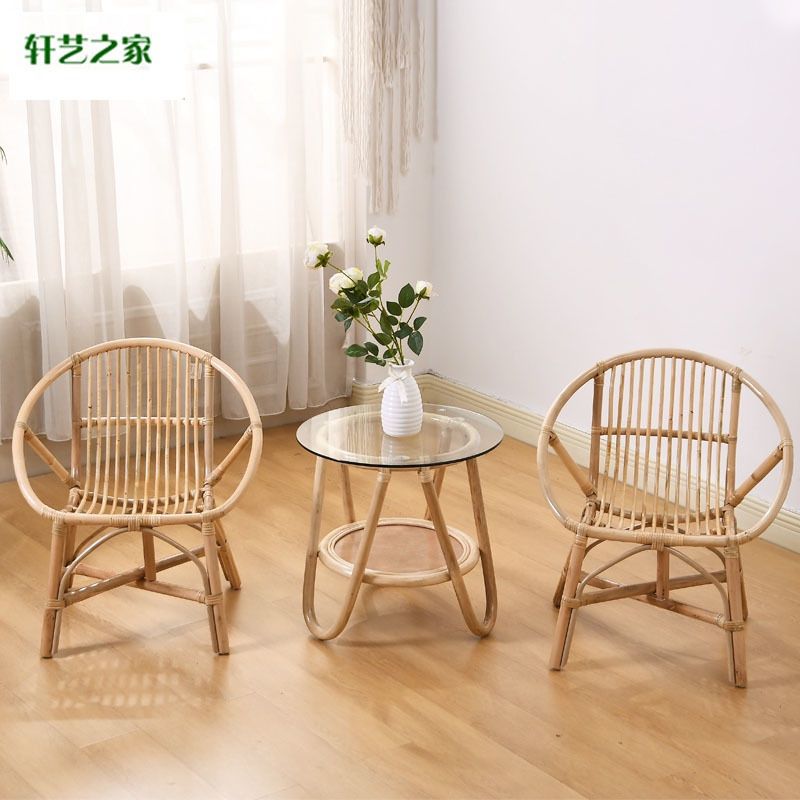 Rattan chair small sales