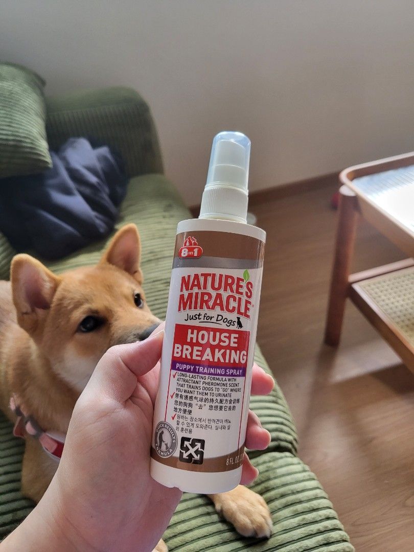 Nature's miracle housebreaking potty training spray shop