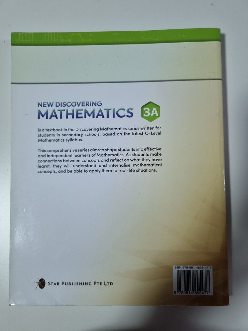 New Discovering Mathematics Textbook 3A, Hobbies & Toys, Books ...