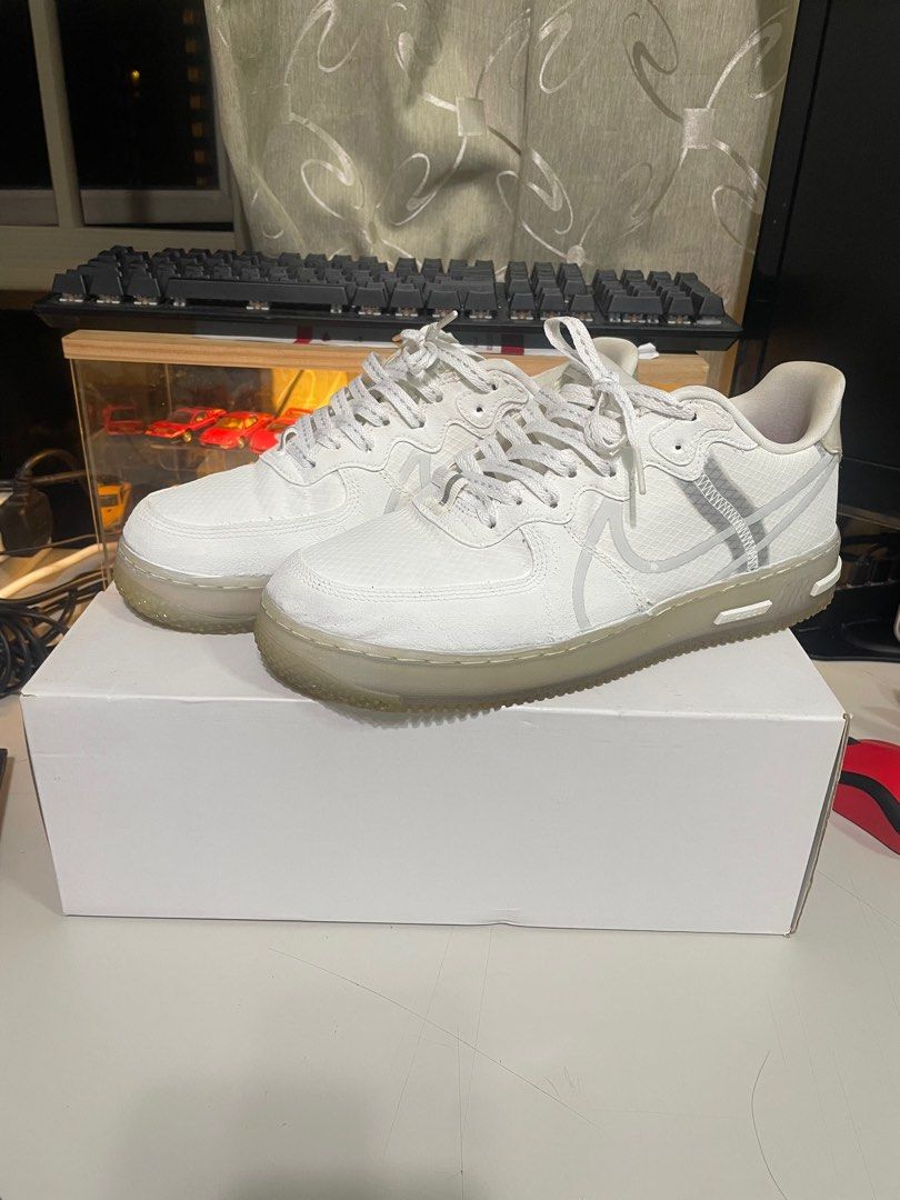 Nike Air Force 1 React White Ice Light Bone