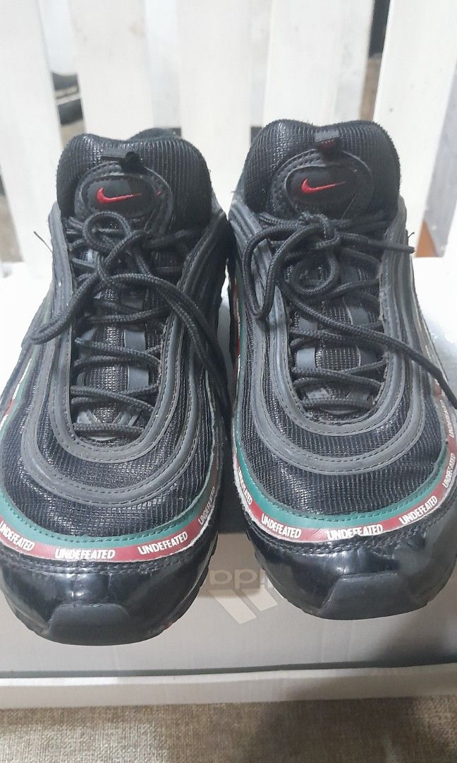 NIKE AIR MAX 97 UNDEFEATED BLACK ORIGINAL Fesyen Pria Sepatu Sneakers di Carousell