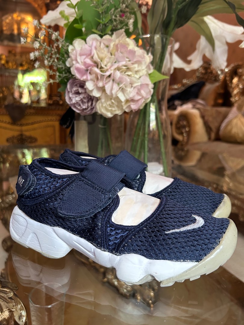Nike air rift sepatu original navy biru tua