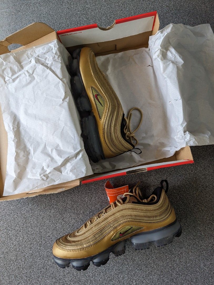 Gold nike air sale max 97 vapormax