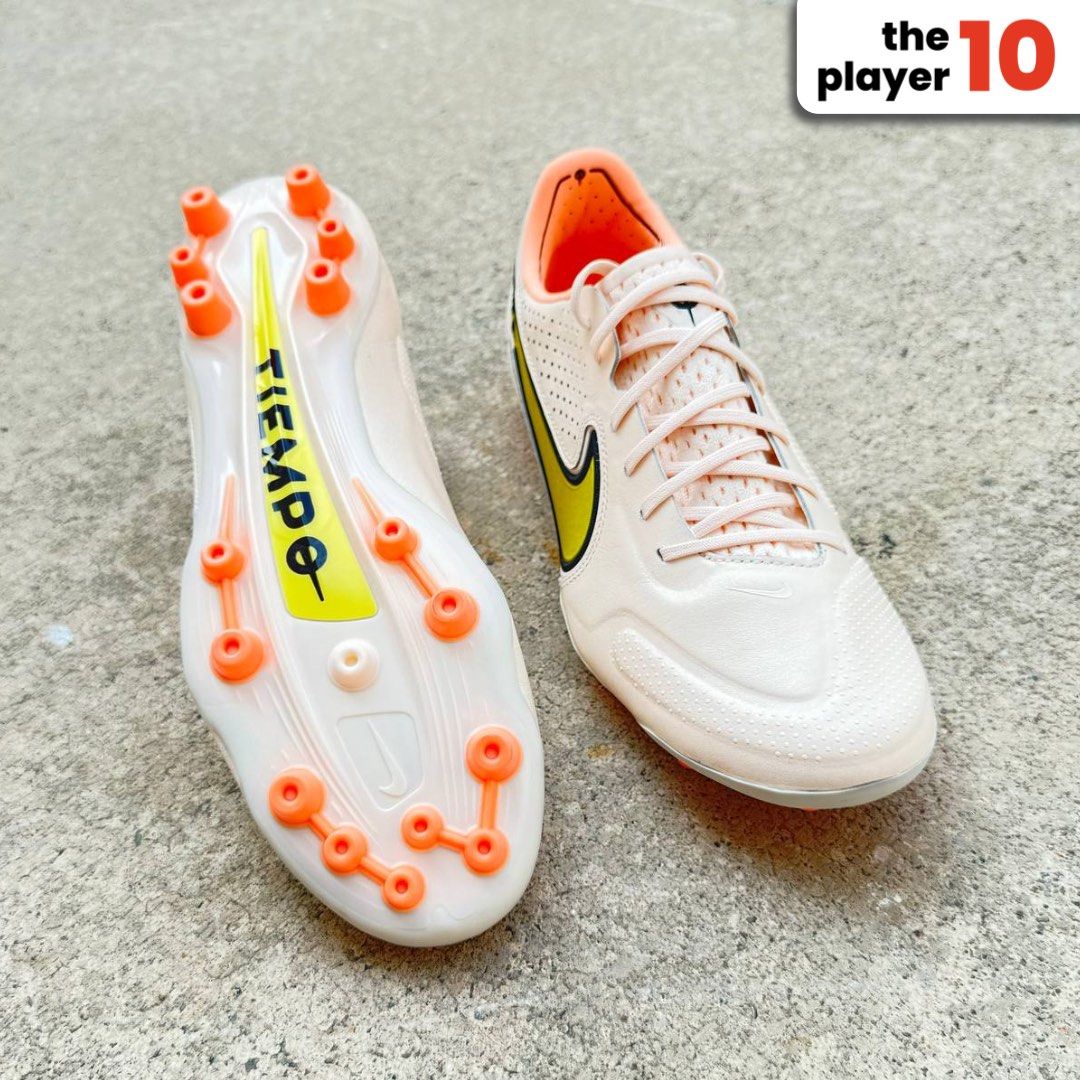 Nike Tiempo Legend 9 Elite Soft Ground SG Guava Lucent Yellow Black Men s Fashion Footwear Sneakers on Carousell