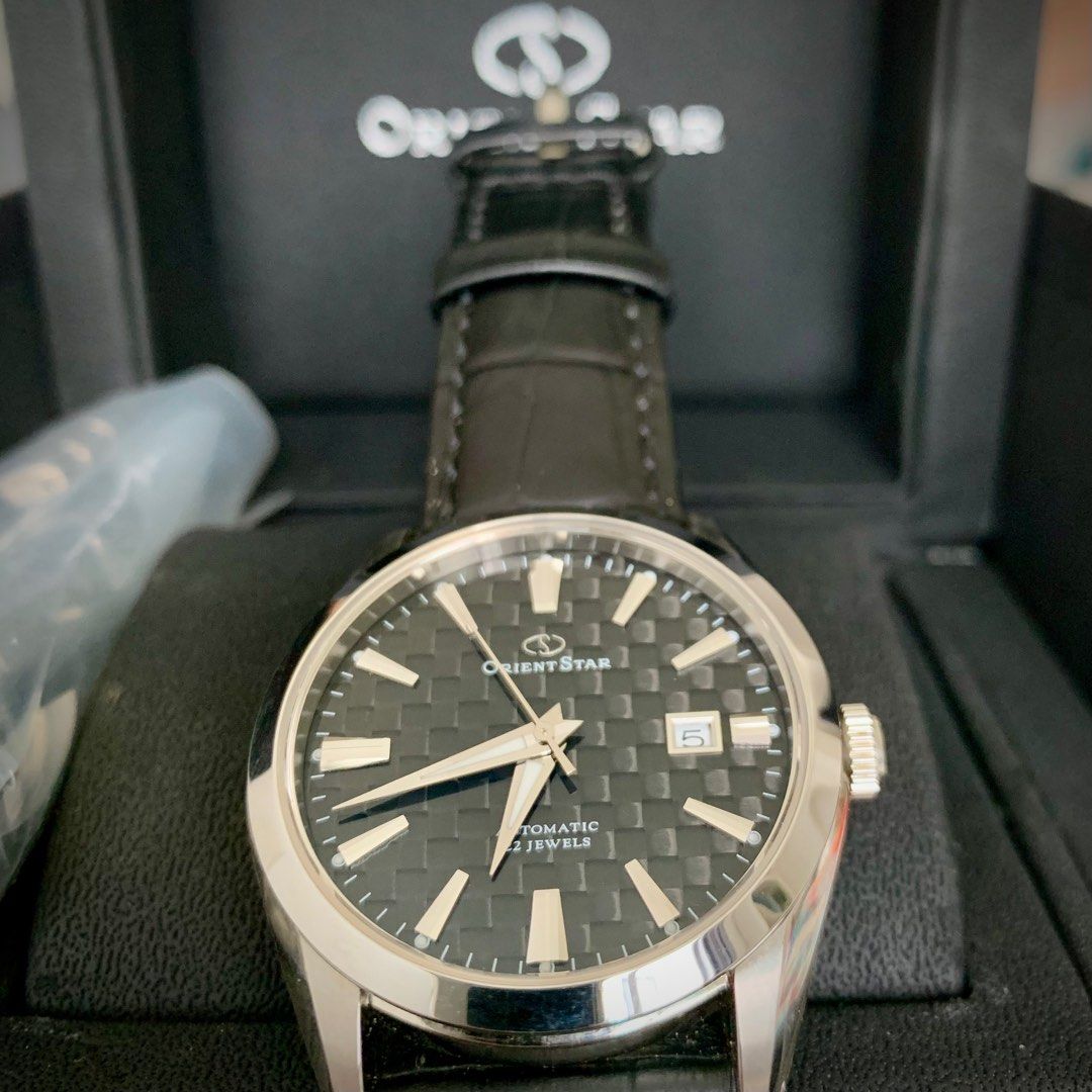 Orient Star DV02002B Rare discontinued Carbon Fiber Full Set