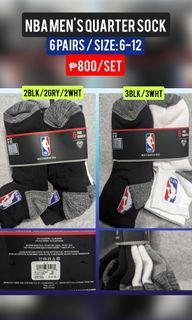 Original NBA Men's Quarter Sock - 6 pairs. Orig from USA 🇺🇲