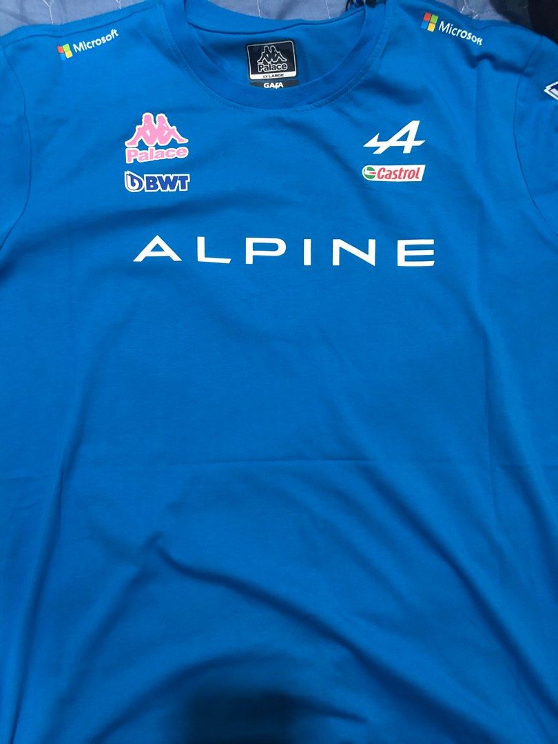 Palace X Kappa F1 Alpine T Shirt Blue - X-large - In Hand