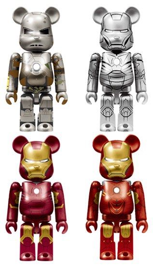 Bearbrick 100 % serie 20 iron man medicom toy - Collection