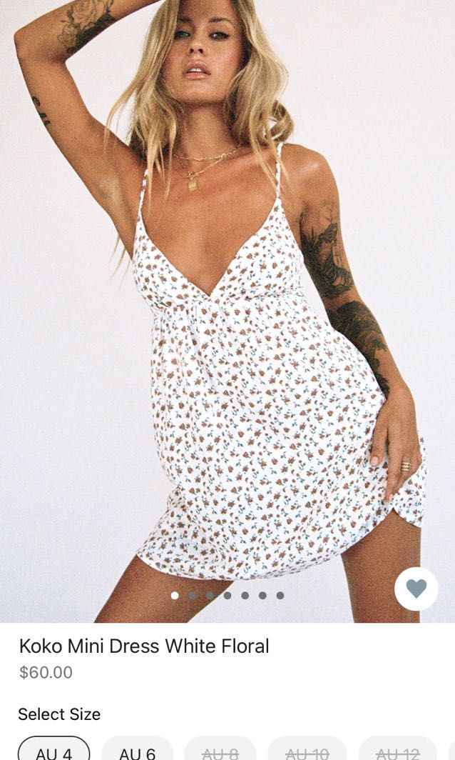 Princess Polly - Koko Mini Dress White Floral, Women's Fashion, Dresses &  Sets, Dresses on Carousell