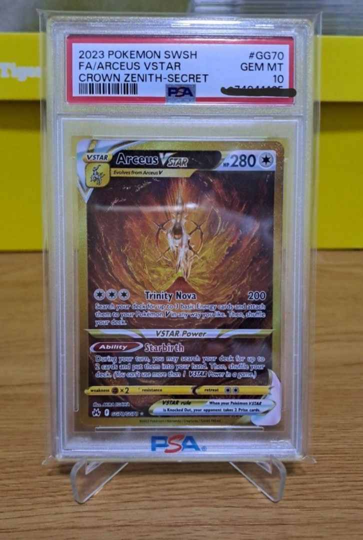 PSA 10] Arceus Vstar Gold CZ Crown Zenith Pokemon Pokmon Card, Hobbies &  Toys, Toys & Games on Carousell