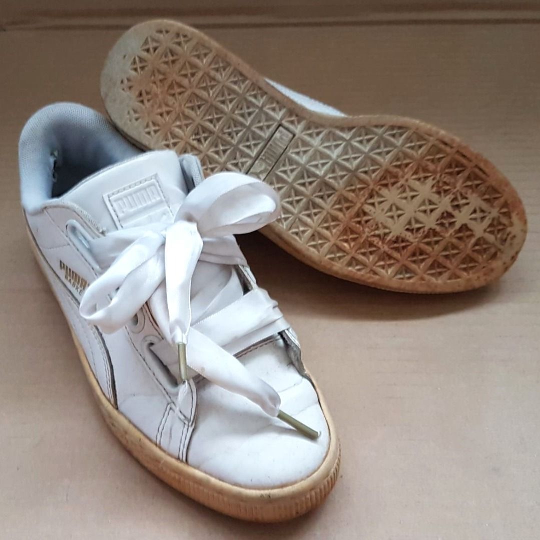 Puma women's basket heart clearance patent wn's fashion sneaker