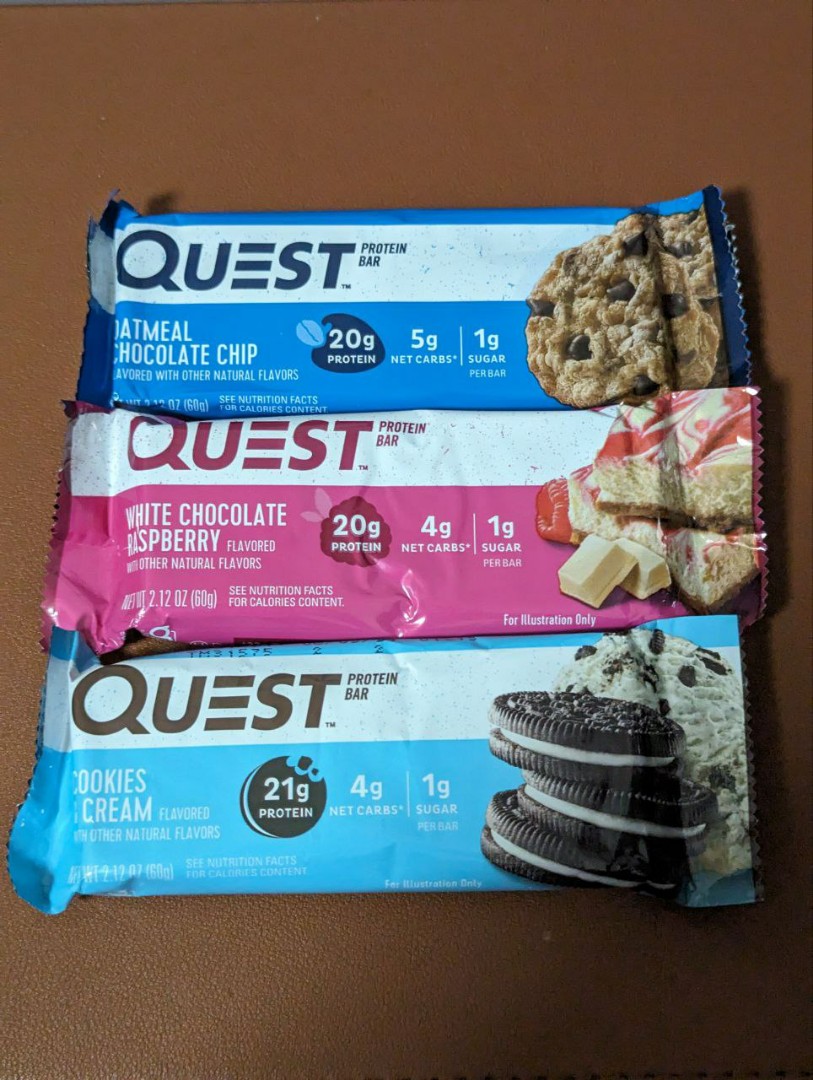 Quest Protein Bar, Food & Drinks, Packaged & Instant Food on Carousell