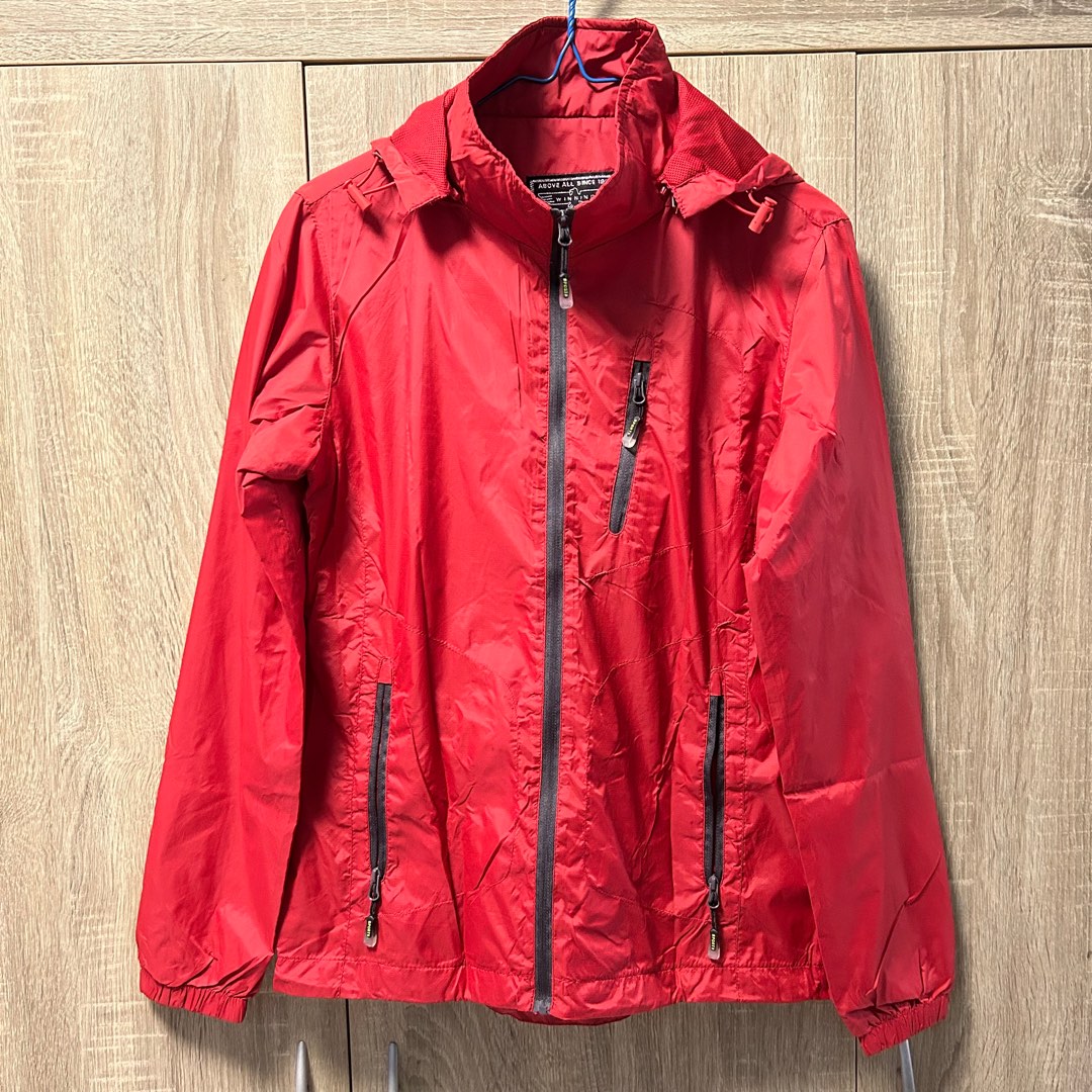 All red windbreaker outlet