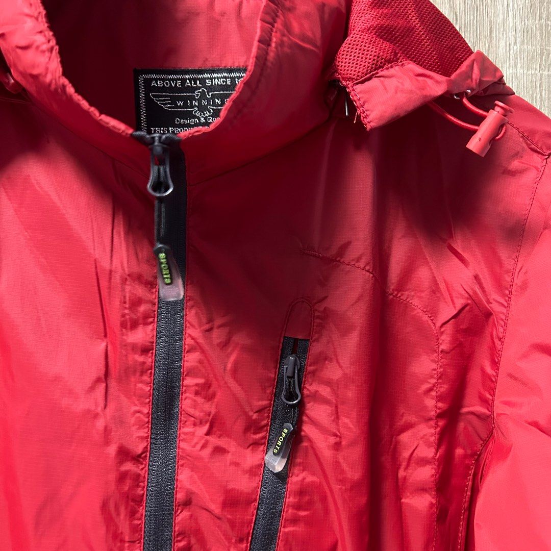 All red windbreaker outlet