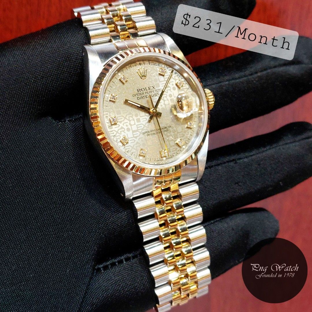 2 tone rolex with diamonds