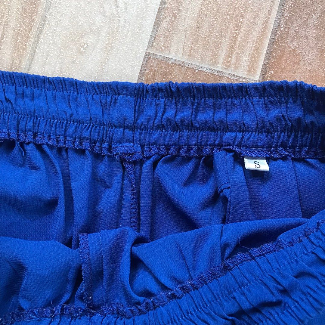 Royal Blue Parachute Pants, Women's Fashion, Bottoms, Other Bottoms on ...