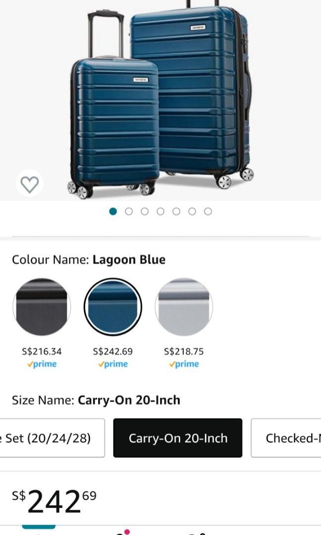 Samsonite omni 20 inch new arrivals