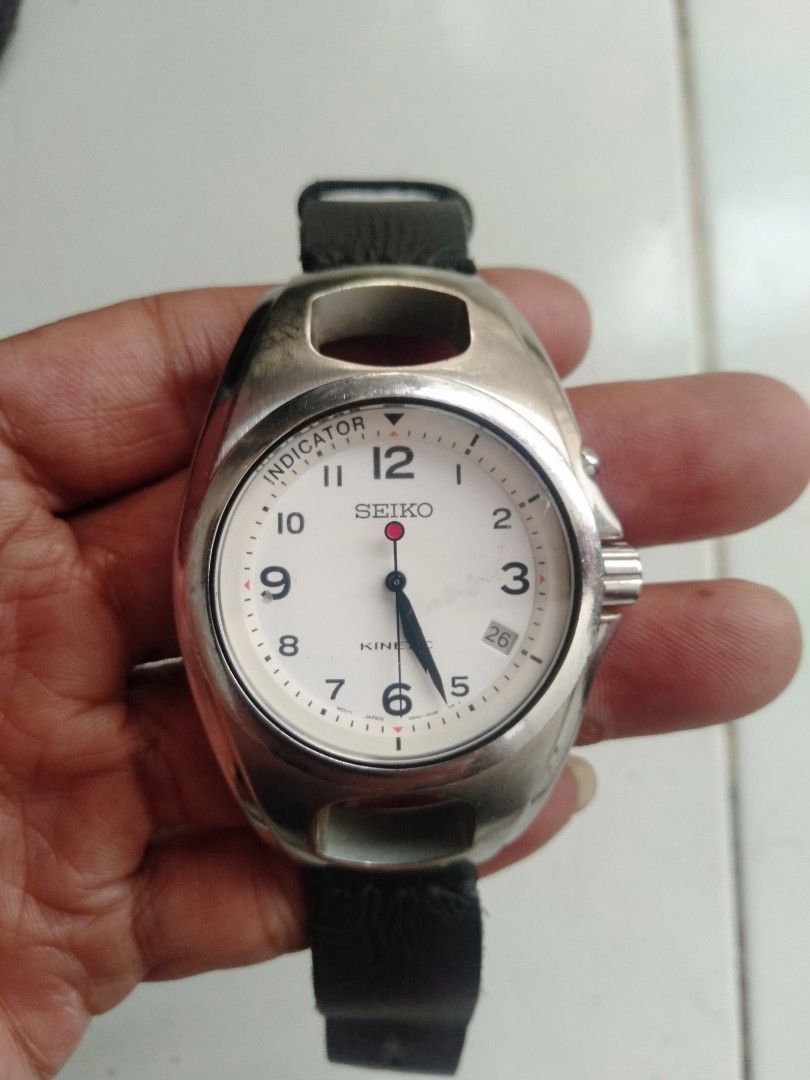 Seiko kinetic, Fesyen Pria, Jam Tangan di Carousell