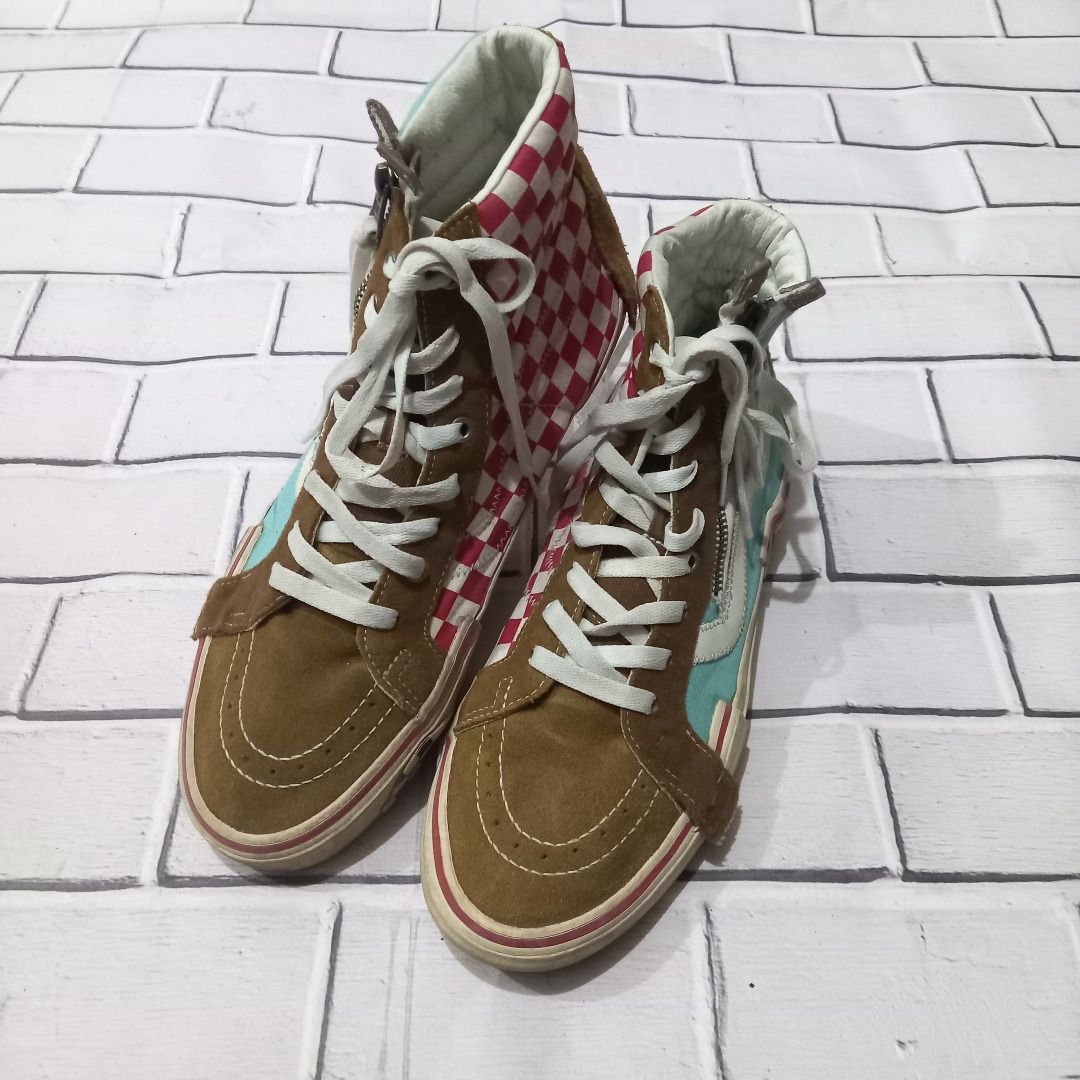 Sepatu VAns SK8 Hi Reissue Cap Breen Aqua Haze Marshmallow size 44 5