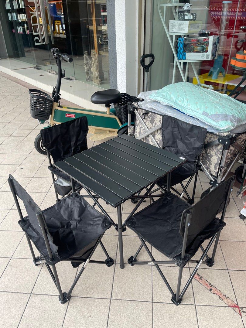 Camping chair set of 4 deals