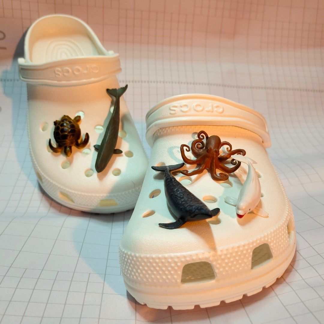 SG LOCAL STOCK Crocs Jibbitz Marine Animal Whale Penguin Octopus