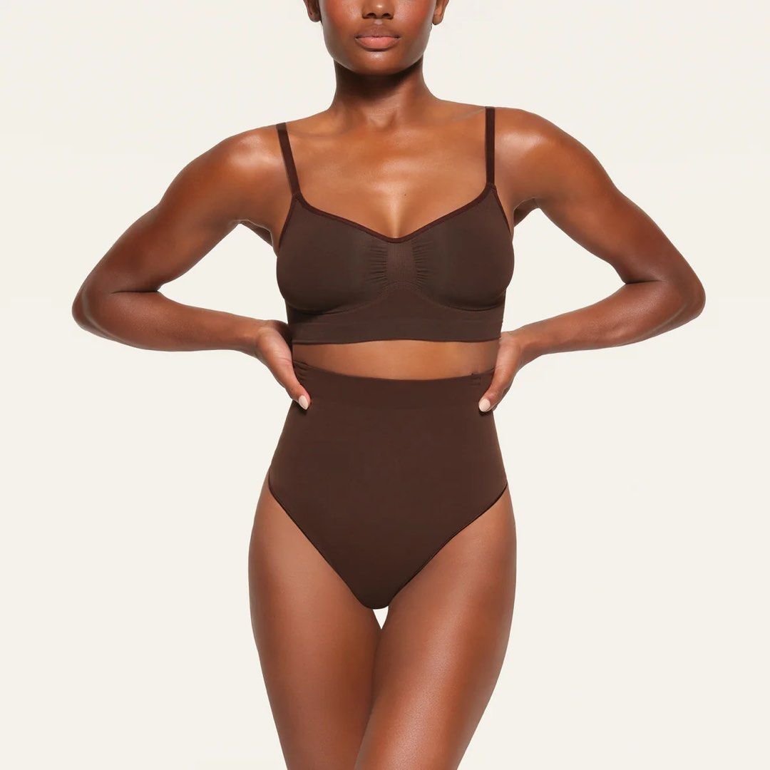 SKIMS CORE CONTROL HIGH-WAISTED THONG, Women's Fashion, New Undergarments &  Loungewear on Carousell