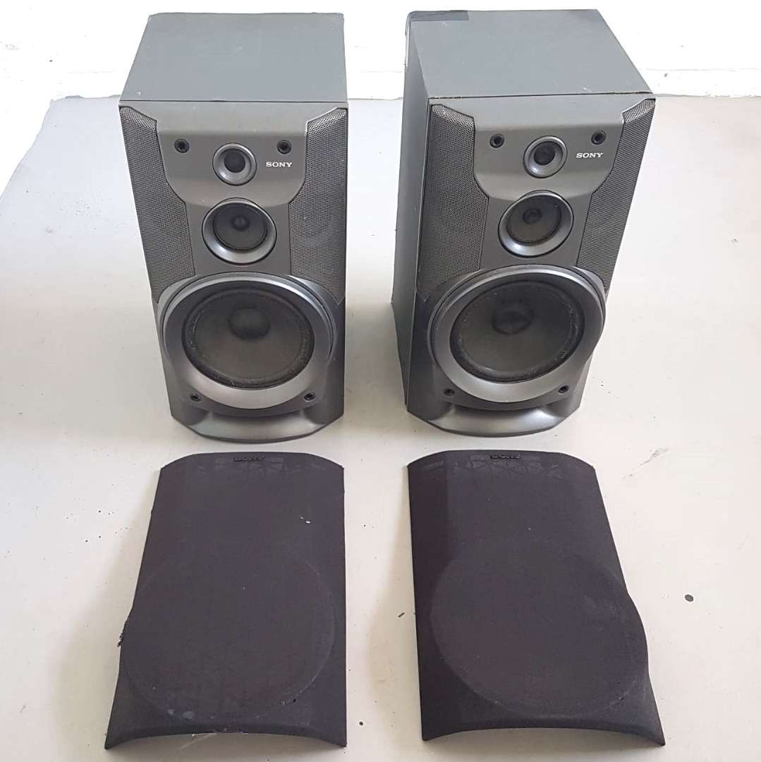 SONY 3 Way Loudspeakers Made in JAPAN Model SS W55G 2 Speakers
