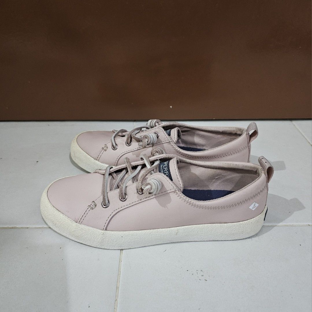 White leather 2024 sperrys women's