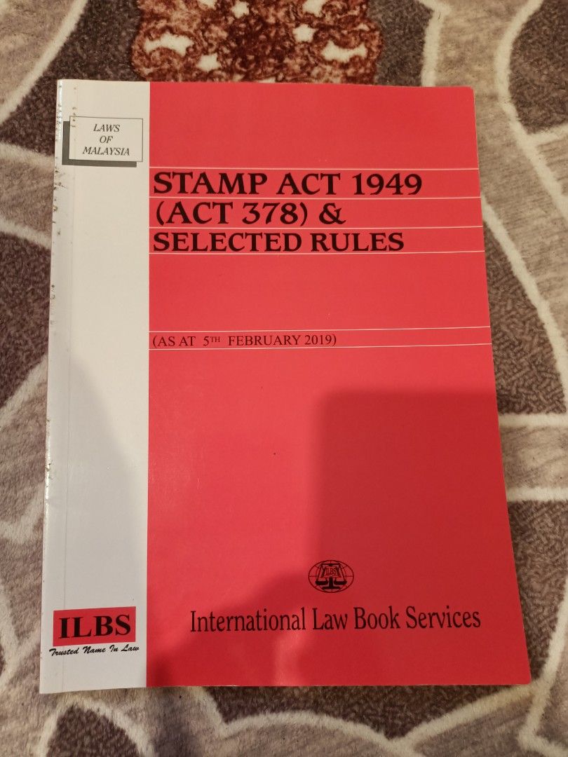 Stamp Act 1948 untuk Diploma AP115 Degree AP225 Estate Management