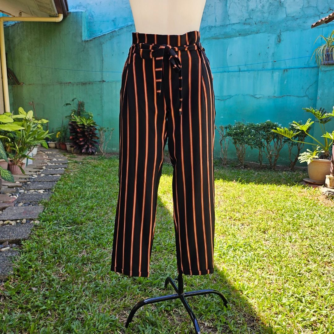 Striped High Waist Pants (Fixed Price, Pls Read Description) (Category: Other Bottoms) located in Las Pinas. Submitted by cursesandtea (Listing ID 1274253996, Image 1). Description: BRAND: Streetwear Society SIZE: Freesize (Best fits Medium) CONDITION: PRELOVED PAYMENT METHODS: Gcash/Paymaya/BPI *No COD for the cost of item. Please read description and check photos. Strictly NO RETURNS. Before placing an order, kindly make sure that you're 100% s
