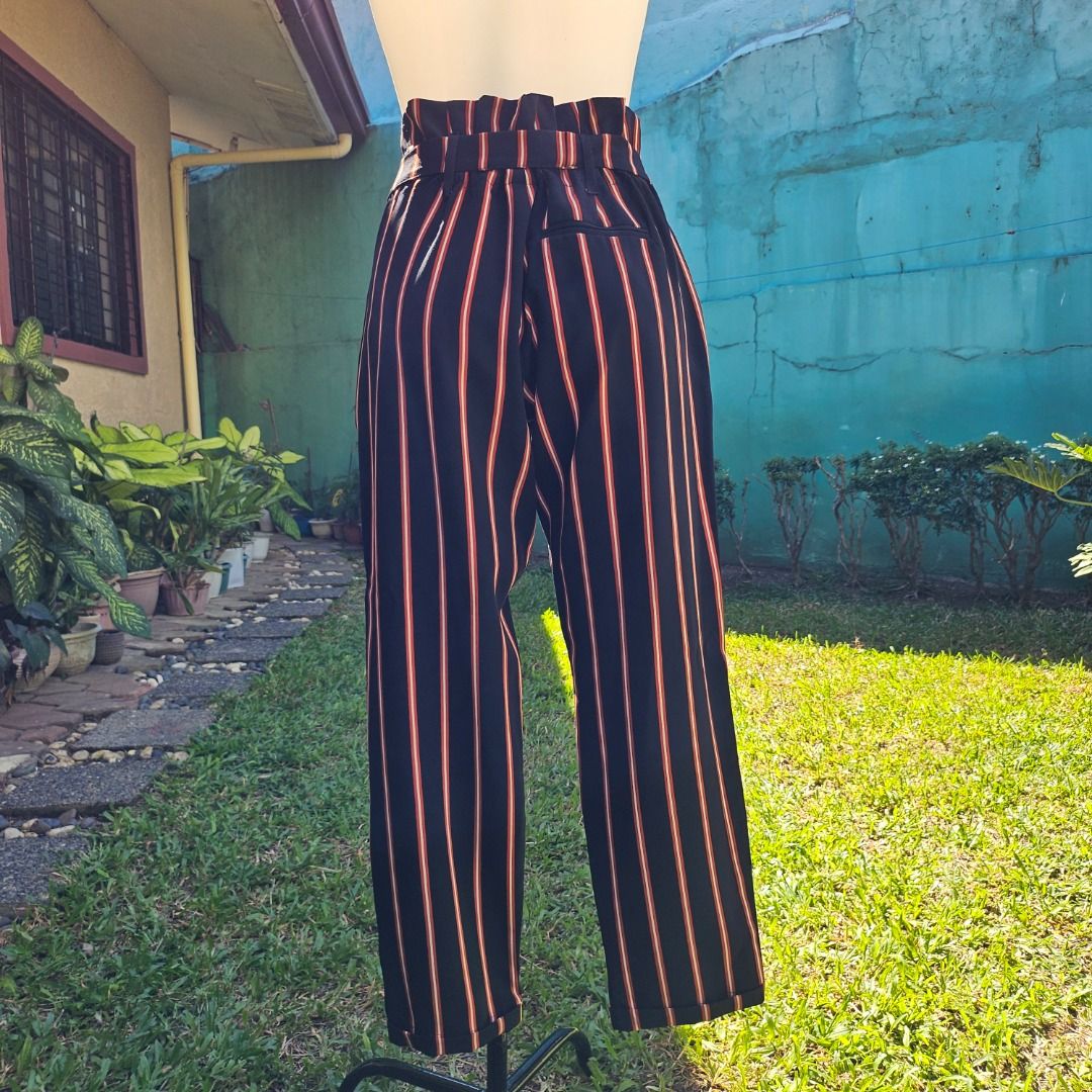 Striped High Waist Pants (Fixed Price, Pls Read Description) (Category: Other Bottoms) located in Las Pinas. Submitted by cursesandtea (Listing ID 1274253996, Image 2). Description: BRAND: Streetwear Society SIZE: Freesize (Best fits Medium) CONDITION: PRELOVED PAYMENT METHODS: Gcash/Paymaya/BPI *No COD for the cost of item. Please read description and check photos. Strictly NO RETURNS. Before placing an order, kindly make sure that you're 100% s