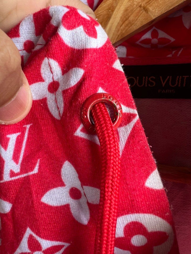 Supreme x lv red hoodie store