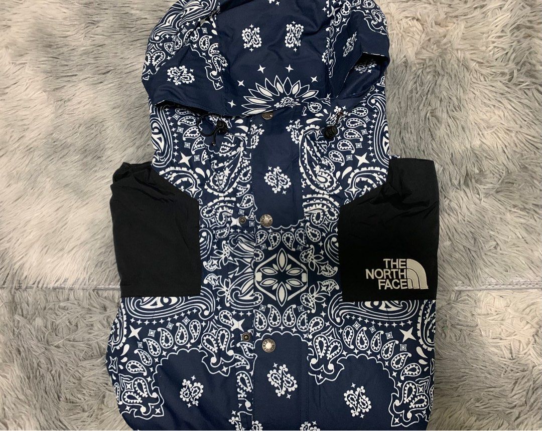 Supreme the north face outlet bandana mountain jacket navy