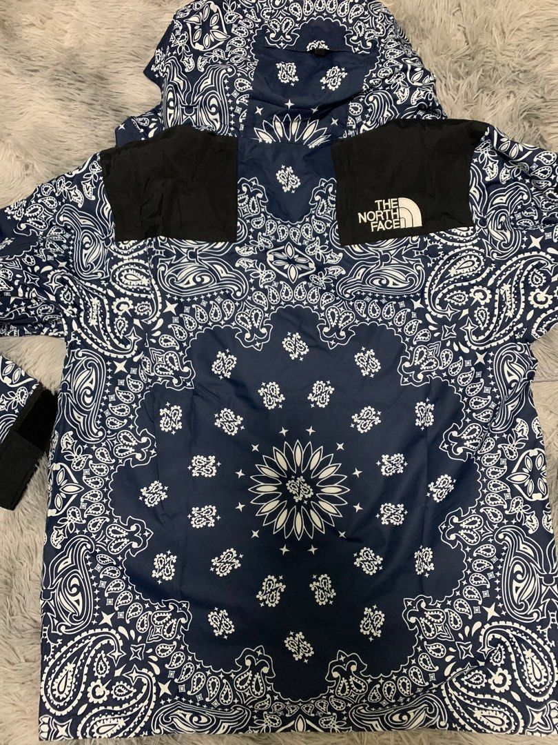 Supreme x north clearance face blue bandana jacket