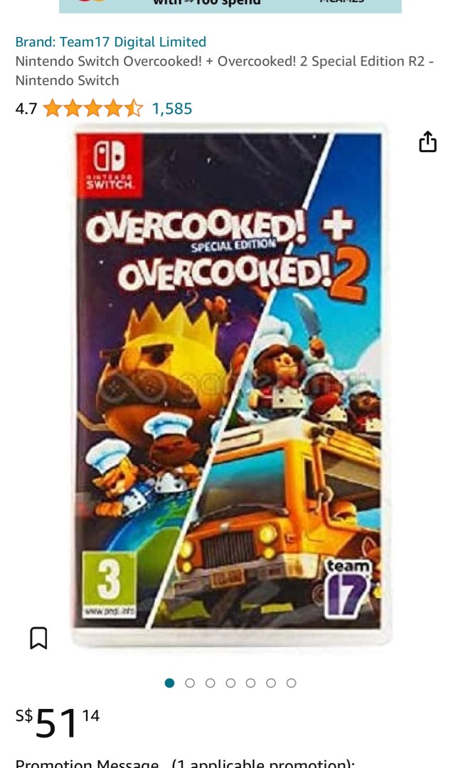 Nintendo switch discount overcooked 2