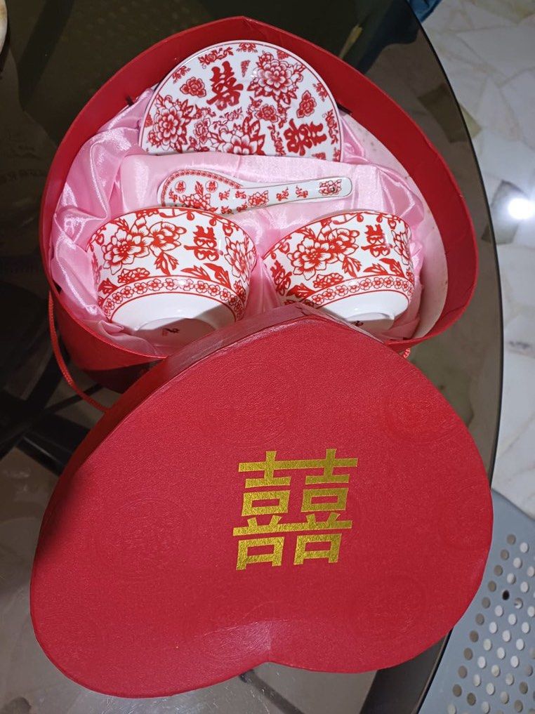 THE CHINESE WEDDING SHOP DOUBLE HAPPINESS BOWLSET Furniture