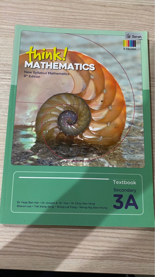Think! Mathematics Textbook 3A (8th Edition | Year 2023), Hobbies ...