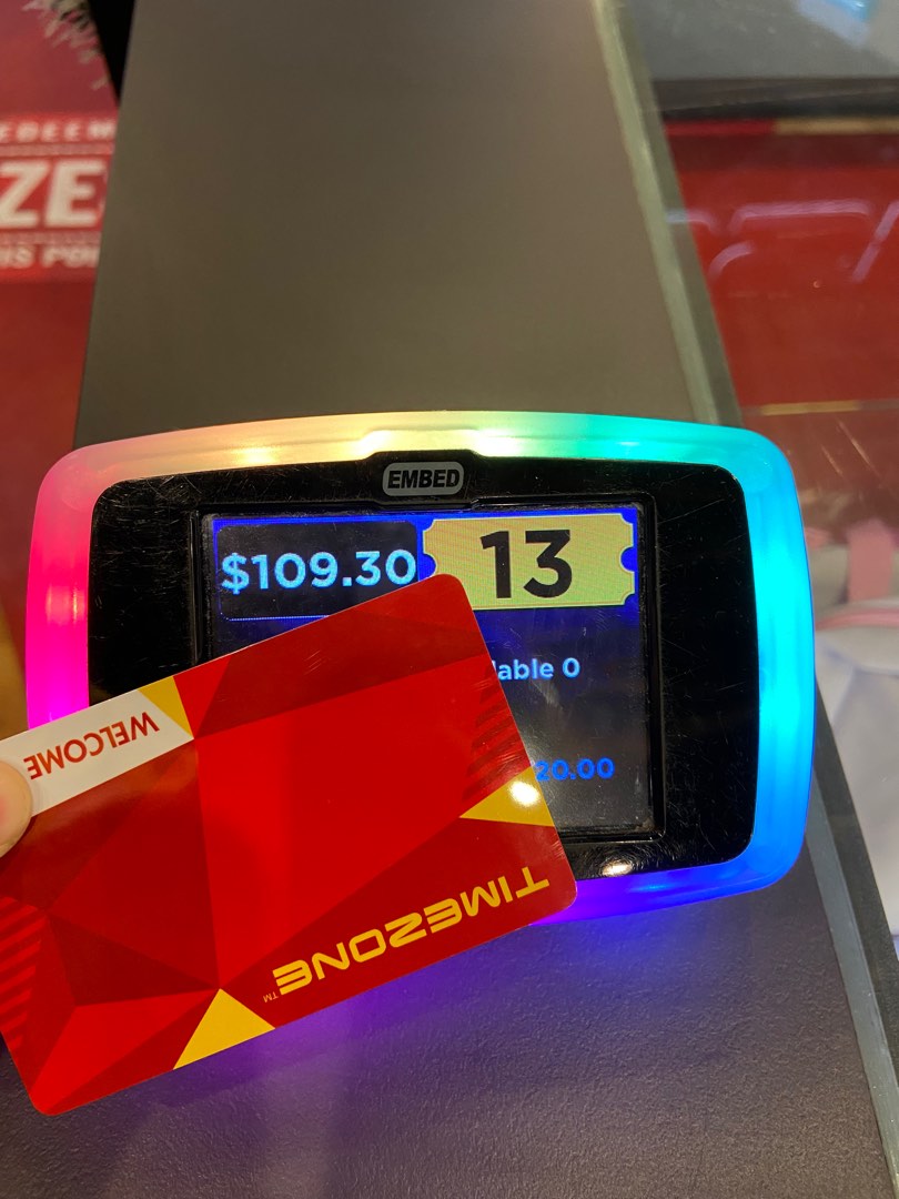 109 balance Timezone card+ 13 tickets, Video Gaming, Gaming