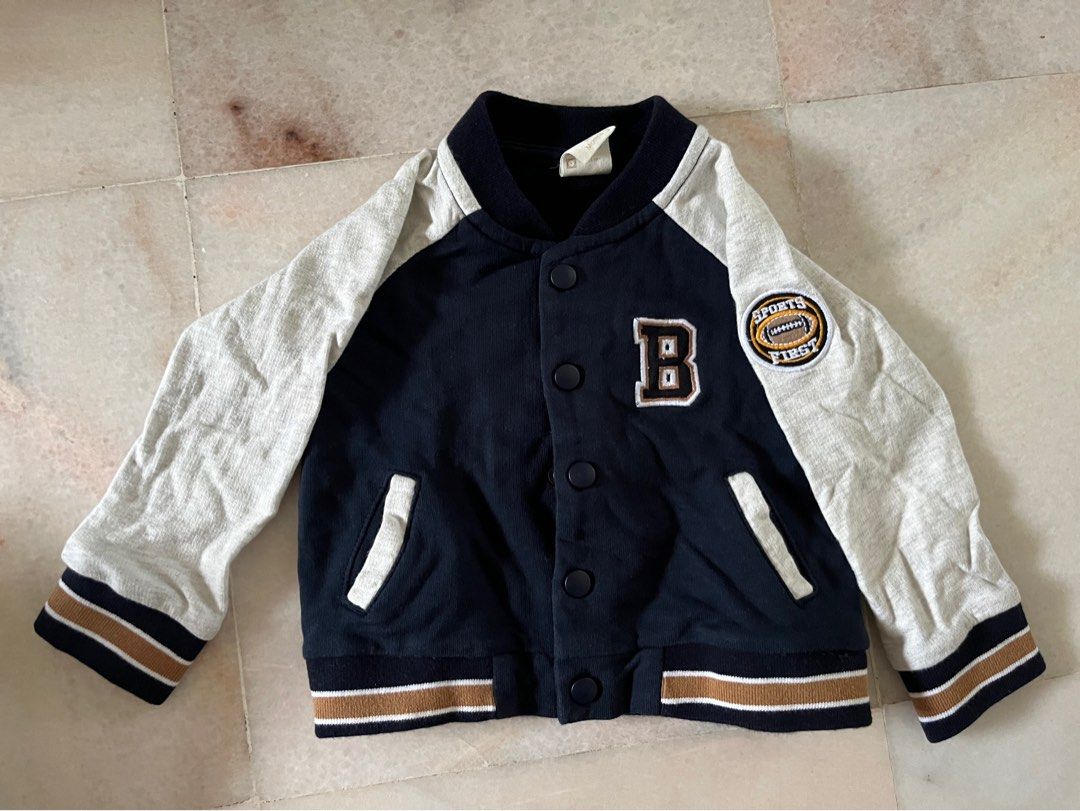 Baby boy baseball jacket discount