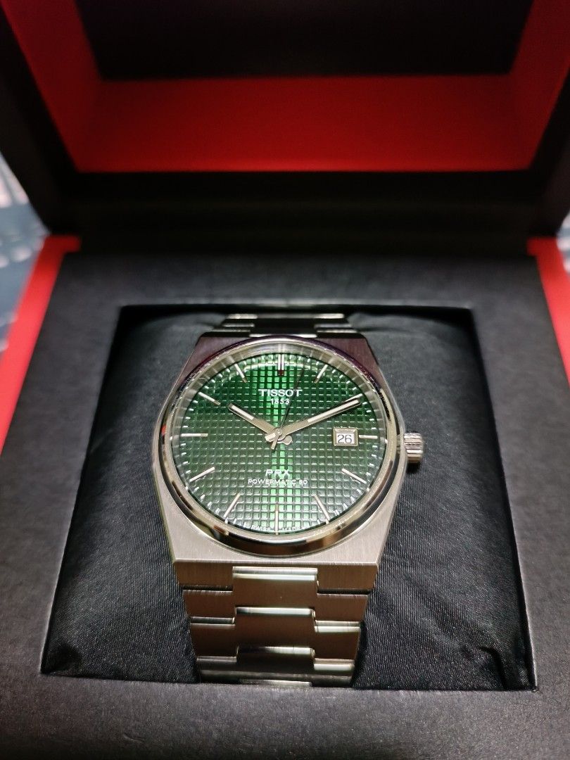 Tissot PRX Powermatic 80 Green, Luxury, Watches on Carousell