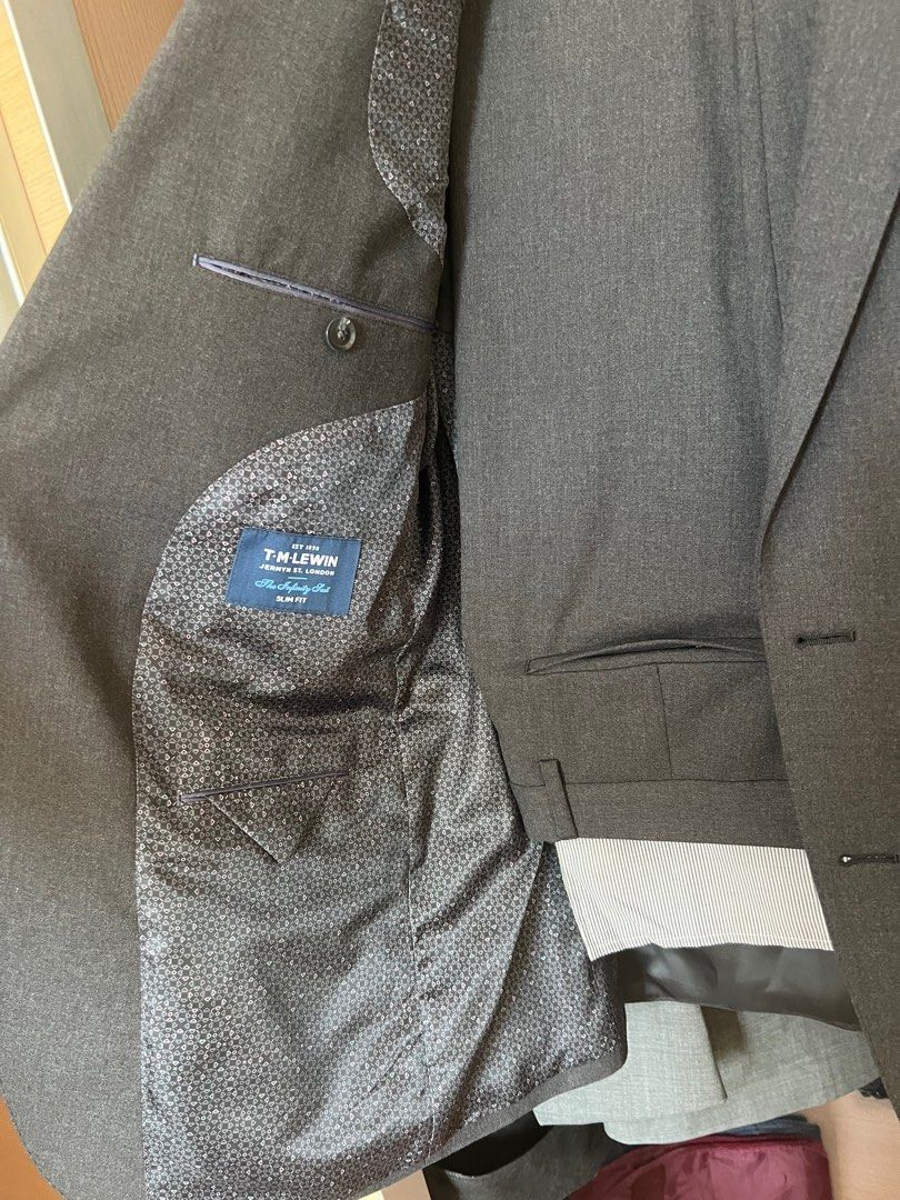 TM Lewin Suit Jacket and Trousers Men s Fashion Coats Jackets