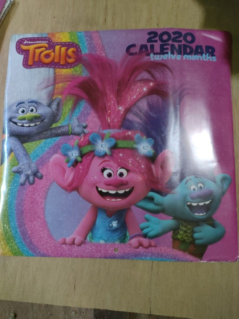 Trolls Calendar, Hobbies & Toys, Memorabilia & Collectibles, Fan