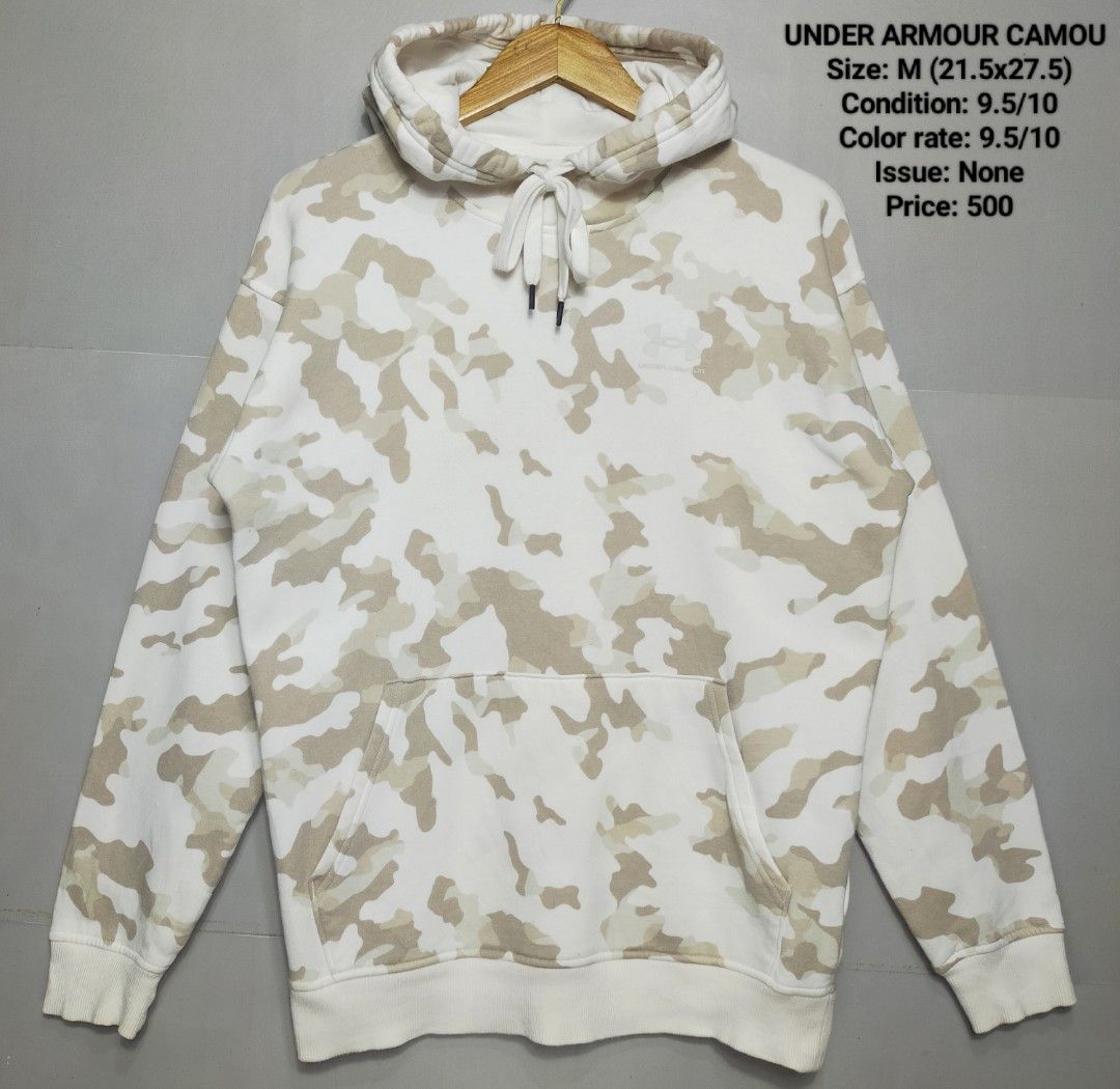 Under armour store white camo hoodie