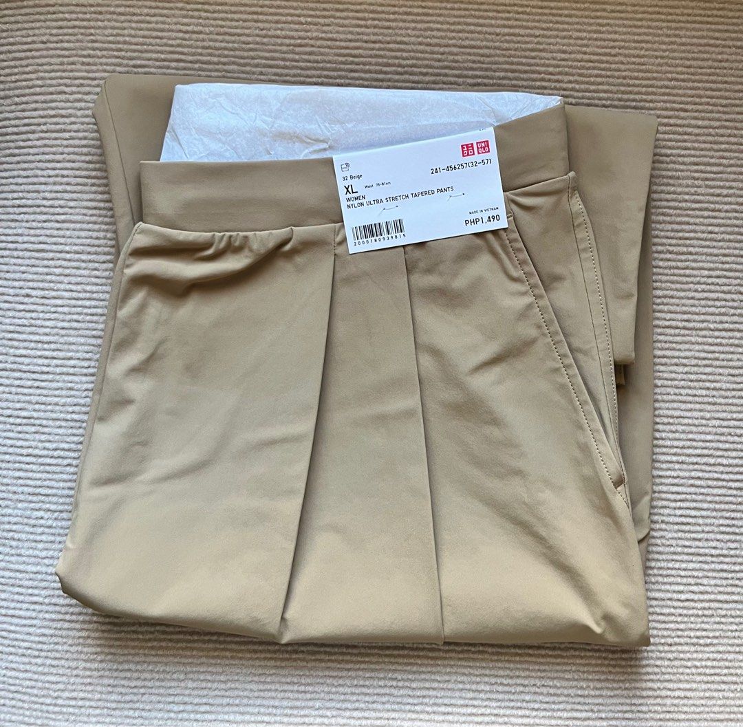 Uniqlo Nylon Ultra Stretch Tapered Pants L/XXL, Women's Fashion, Bottoms, Other  Bottoms on Carousell