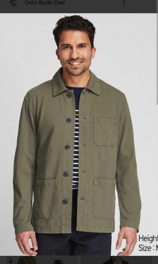 UNIQLO WASHED JERSEY WORK JACKET Men s Fashion Coats Jackets
