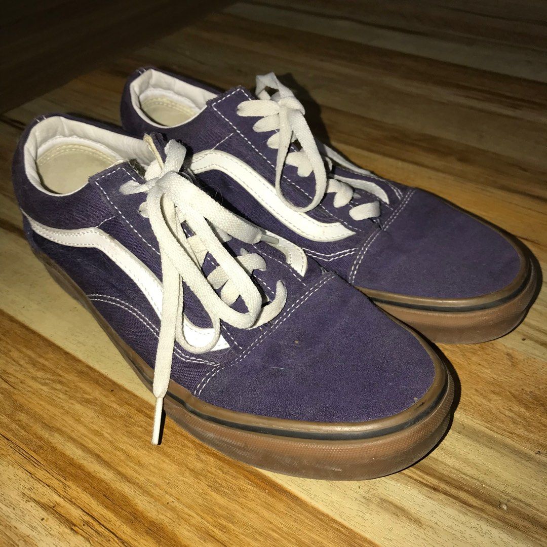 Blue vans old skool gum sole new arrivals